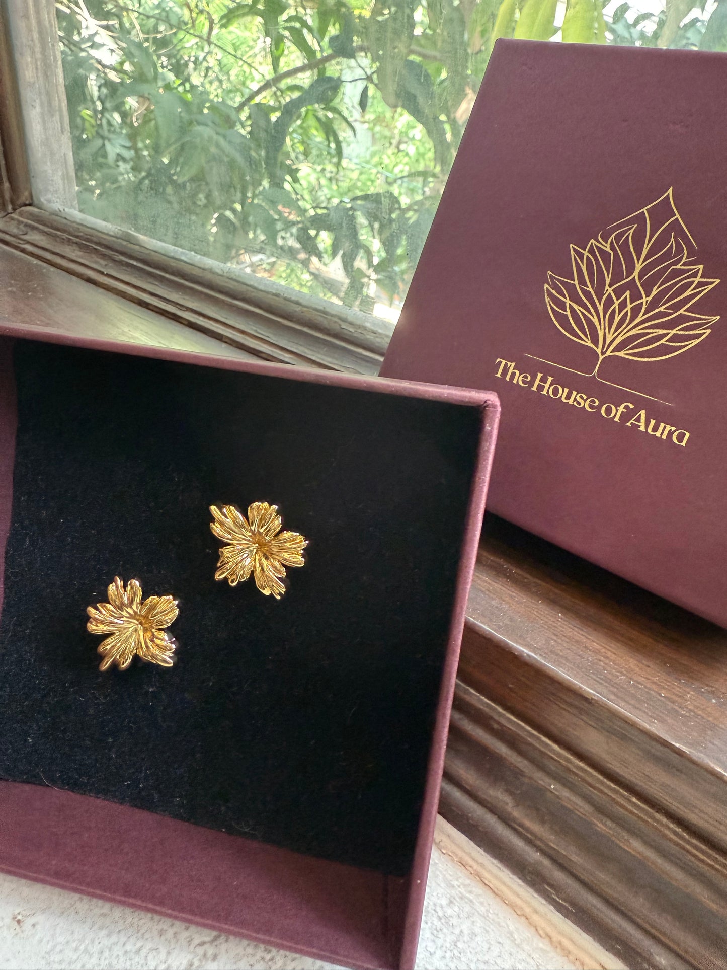 Golden Blossom Studs