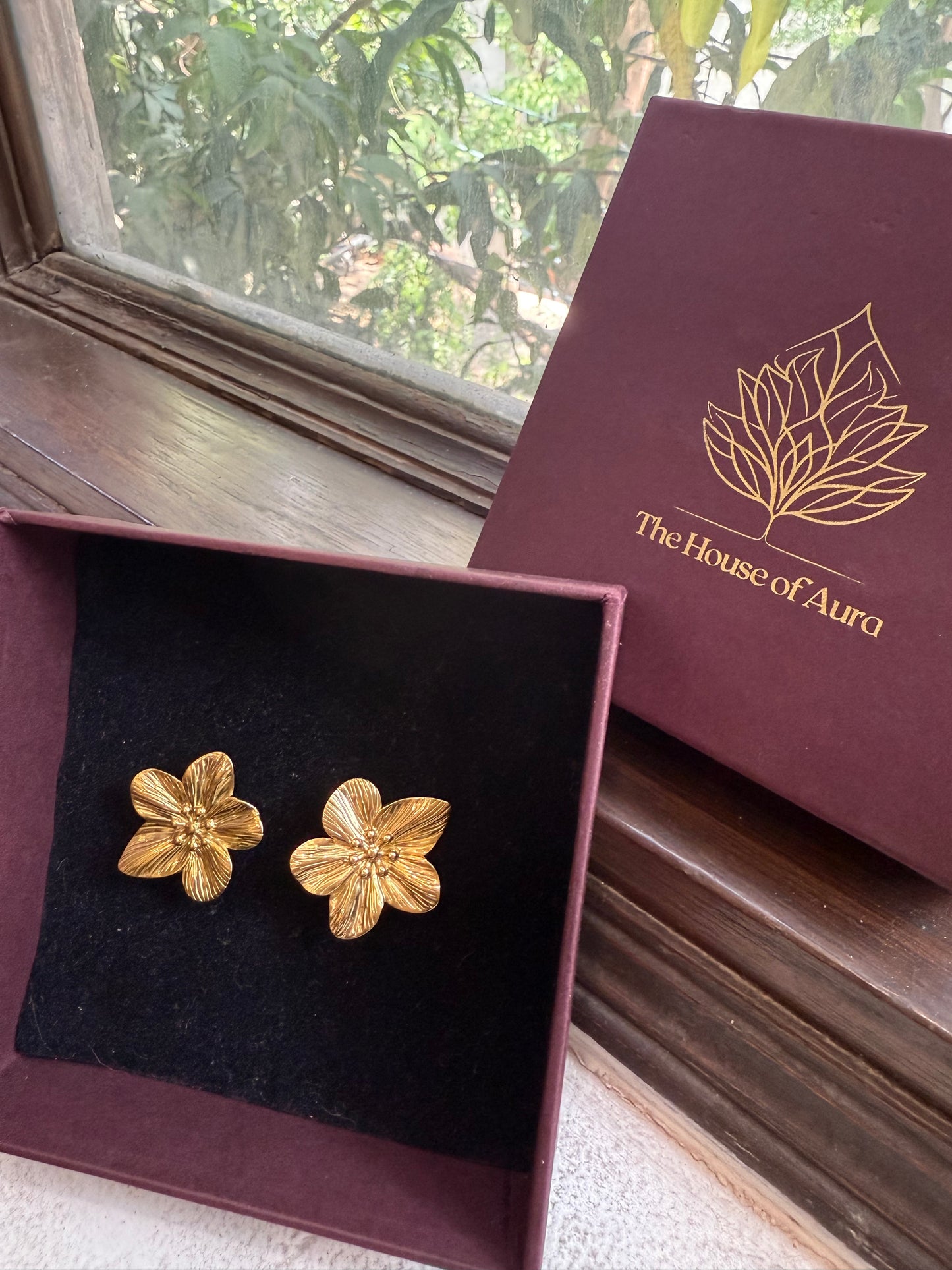 Petal Charm Studs