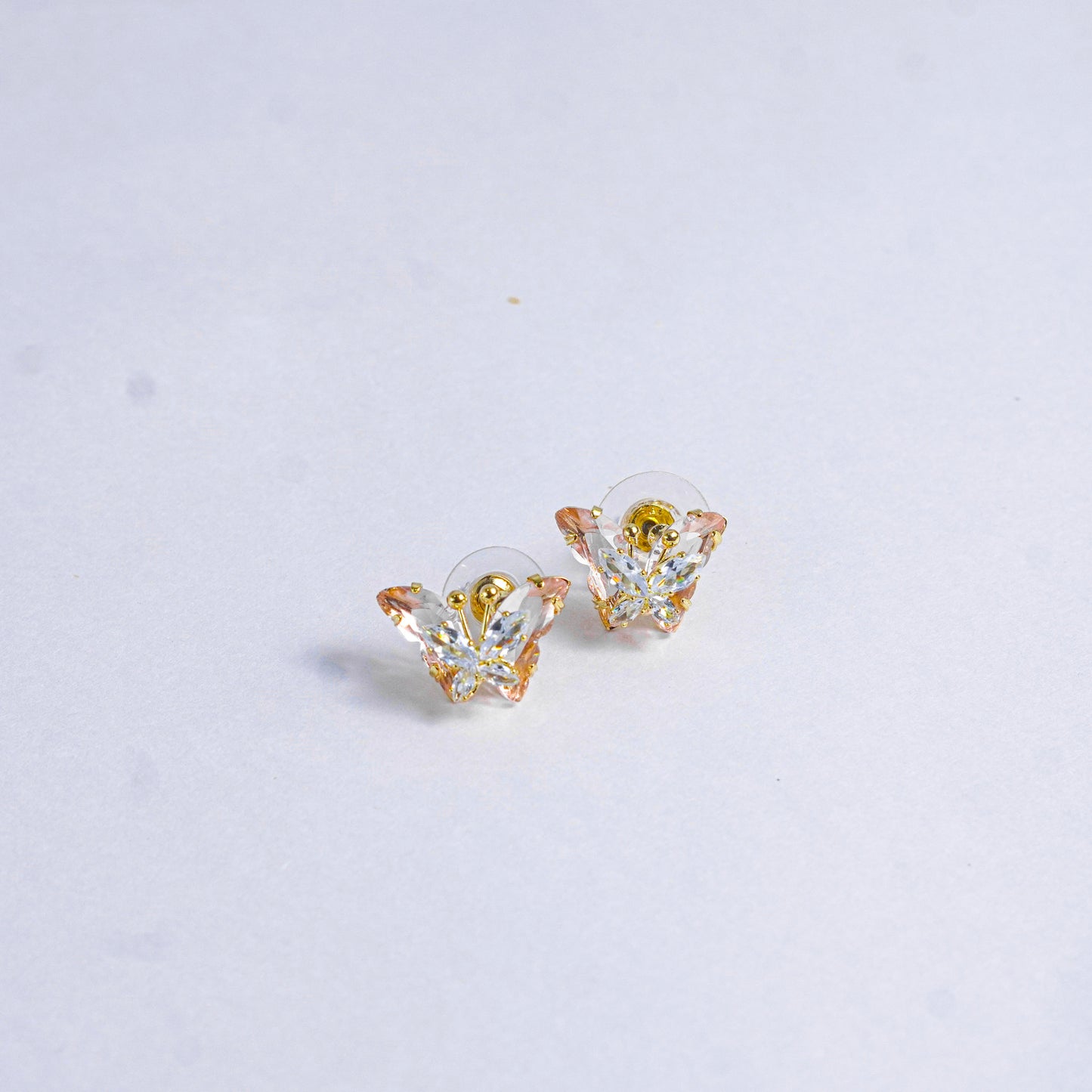Pink Butterfly Earrings