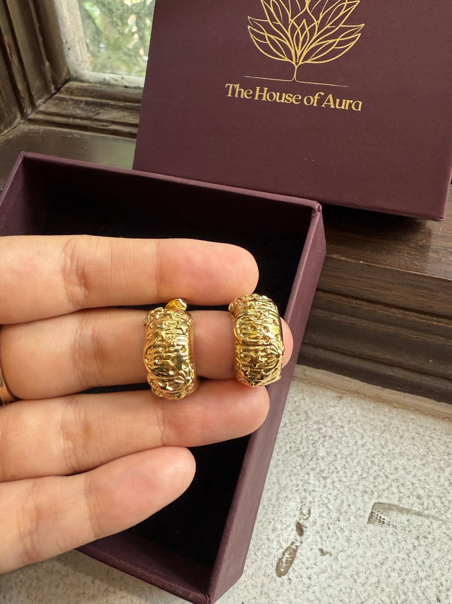 Molten Texture Hoops