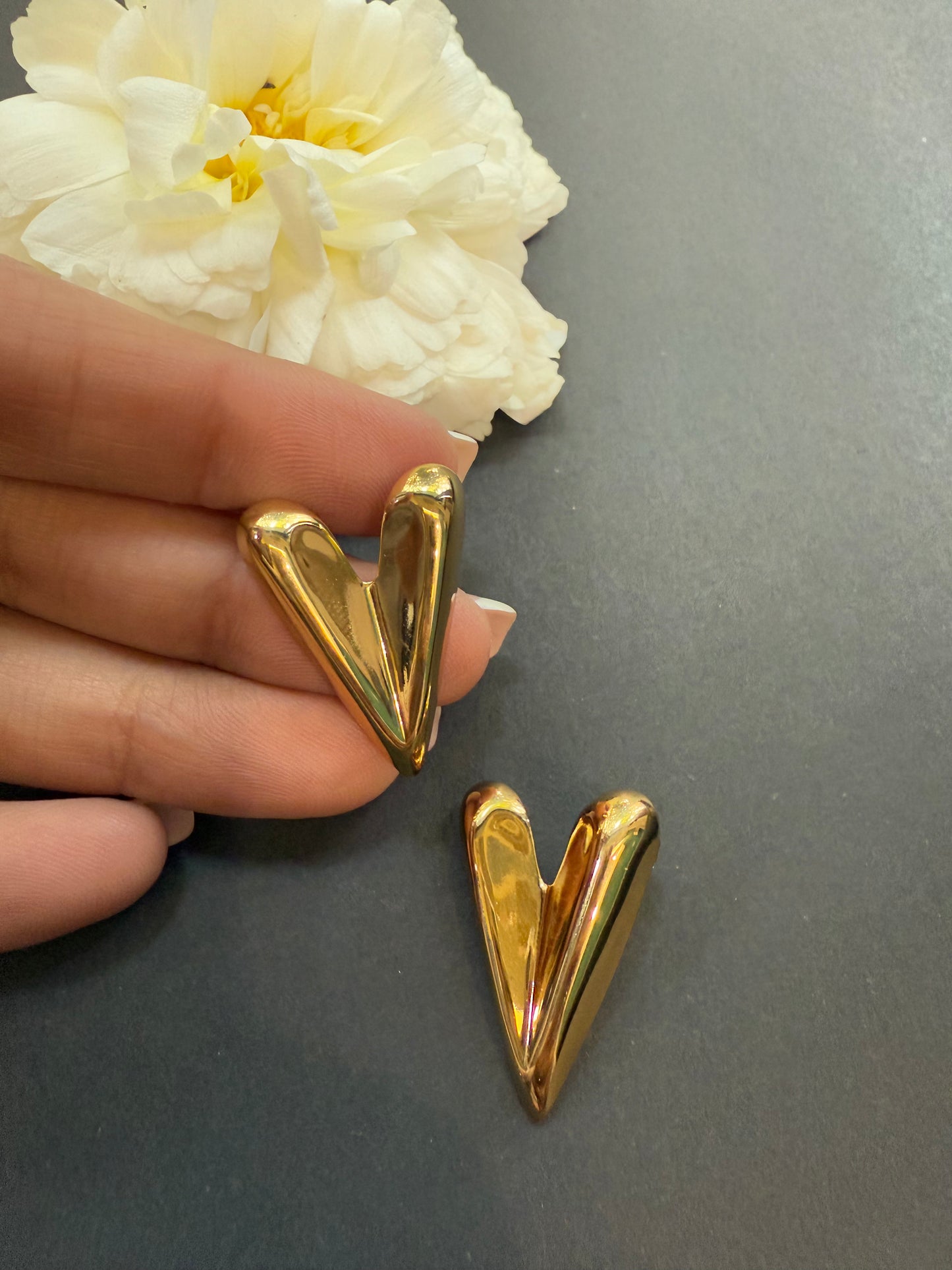 Floral Heart Earrings