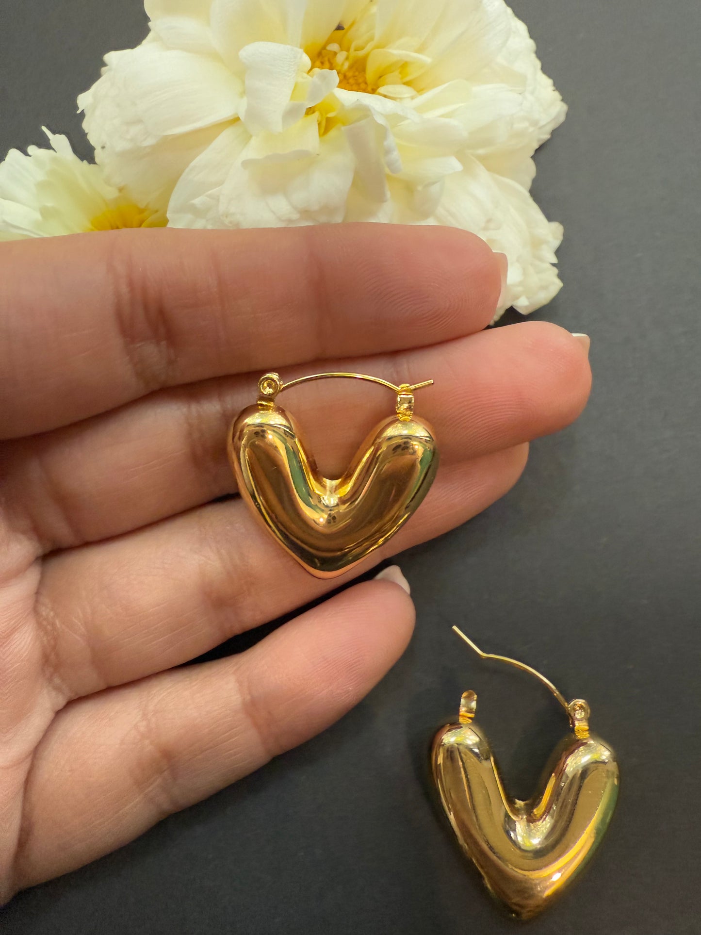 Heart Loop Earrings