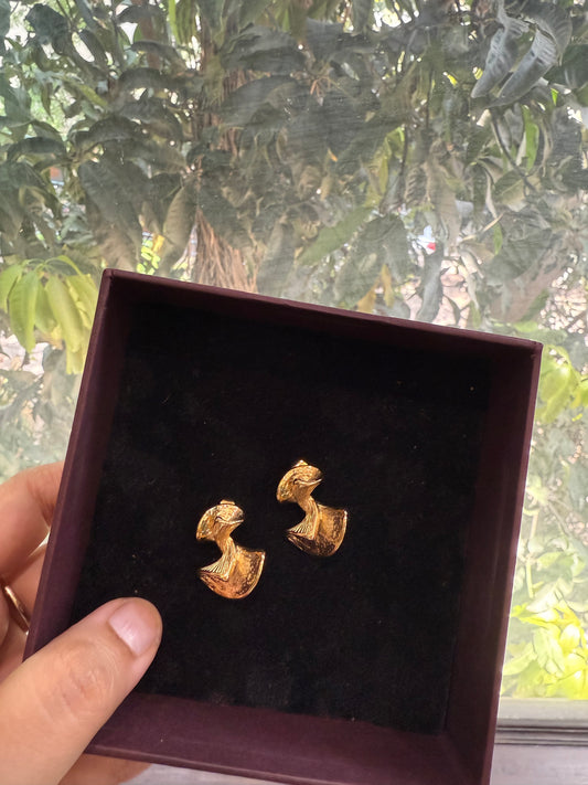 Sculpted Wave Earrings