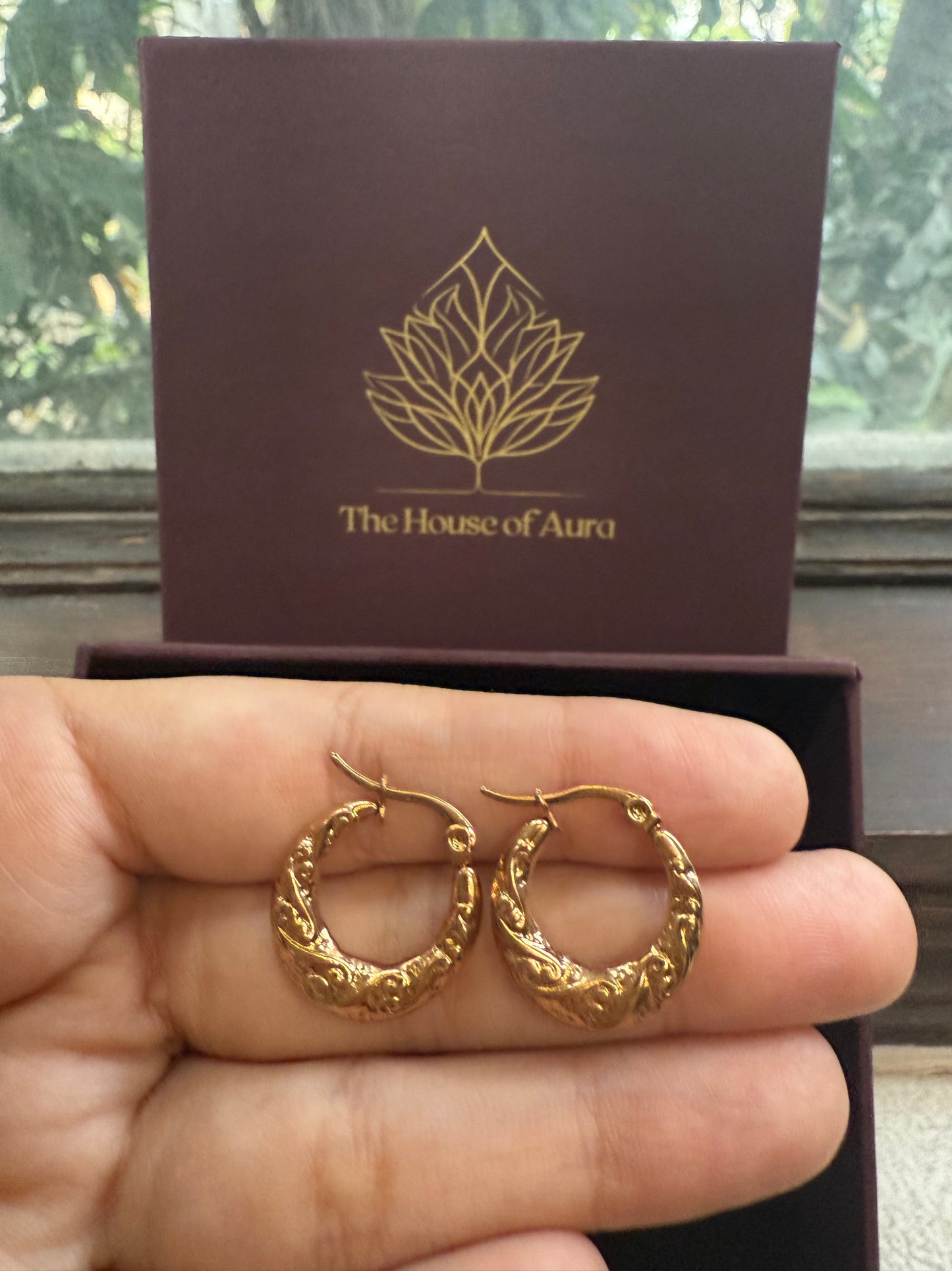 Antique Crescent Hoops