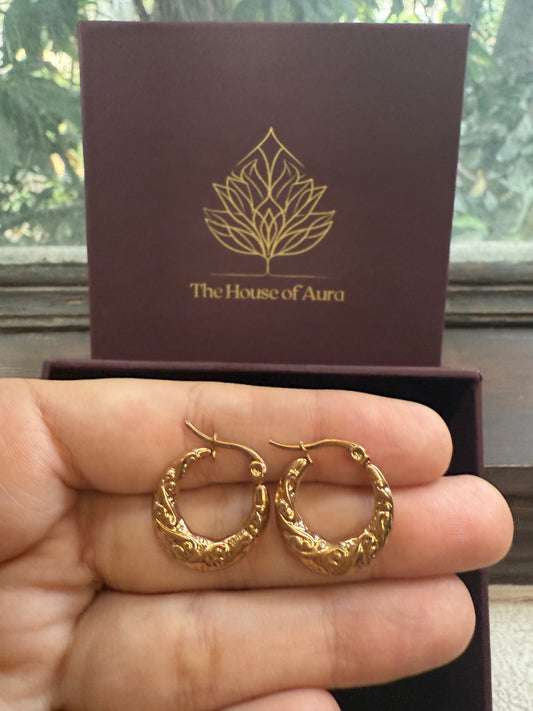 Antique Crescent Hoops