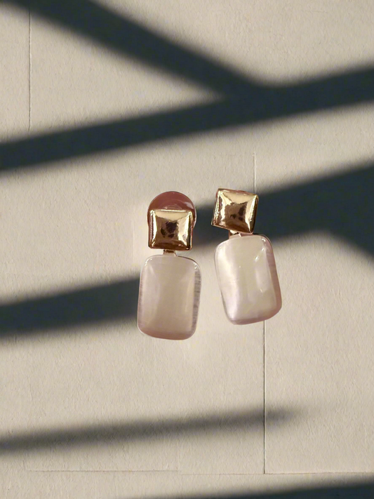Ivory Prism Drop Earrings