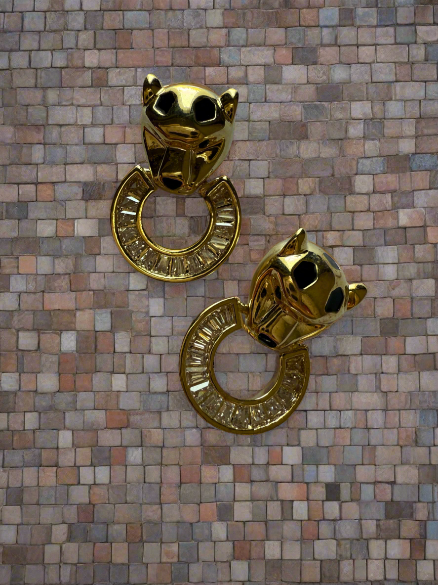 Panther Ring Earrings