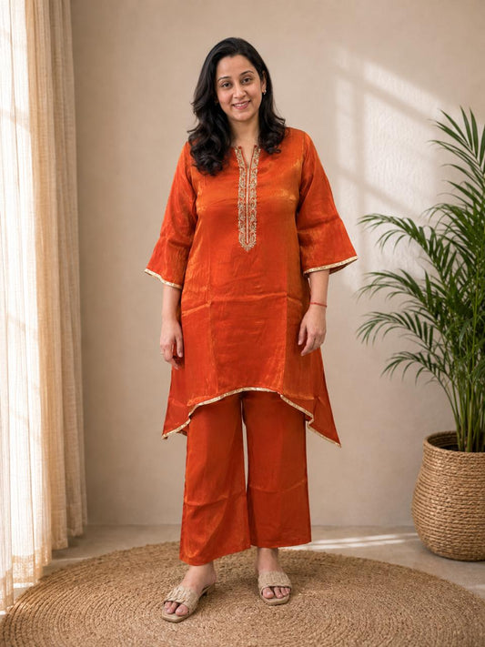 Burnt Orange Kurta Set
