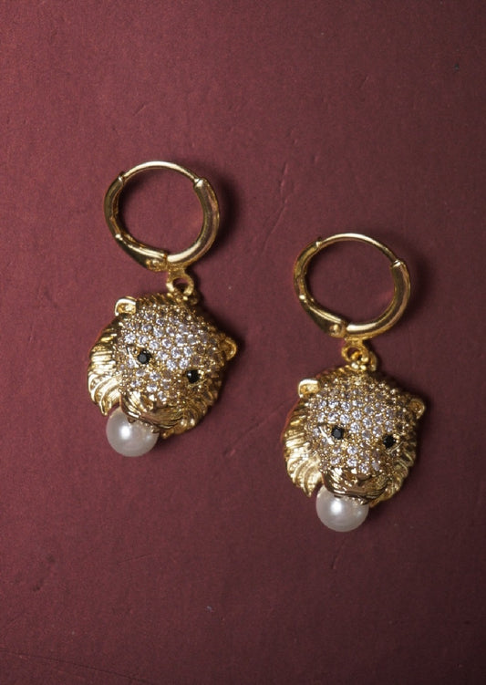 Panther Pearl Earrings