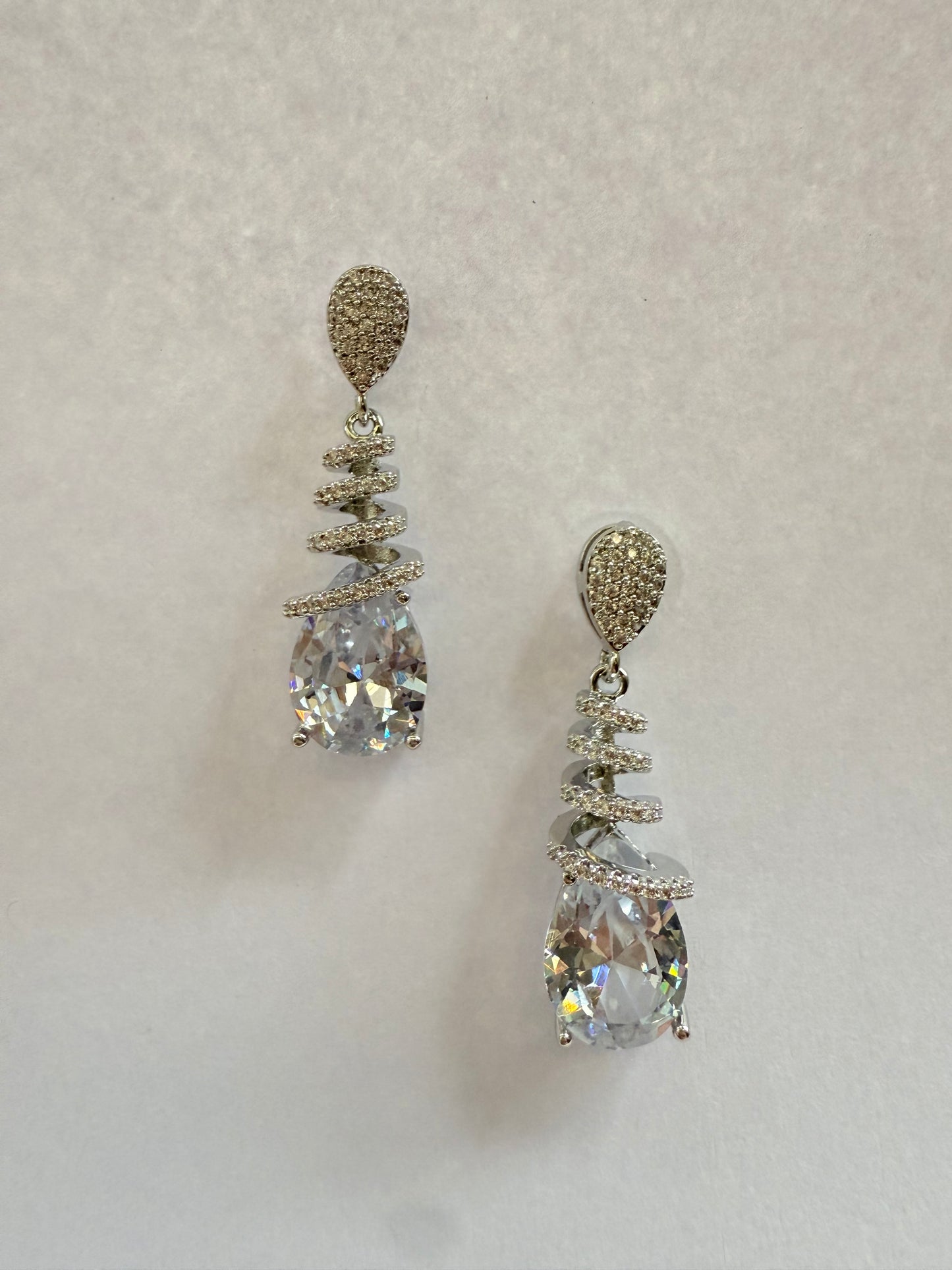 Twilight Spiral Drop Earrings