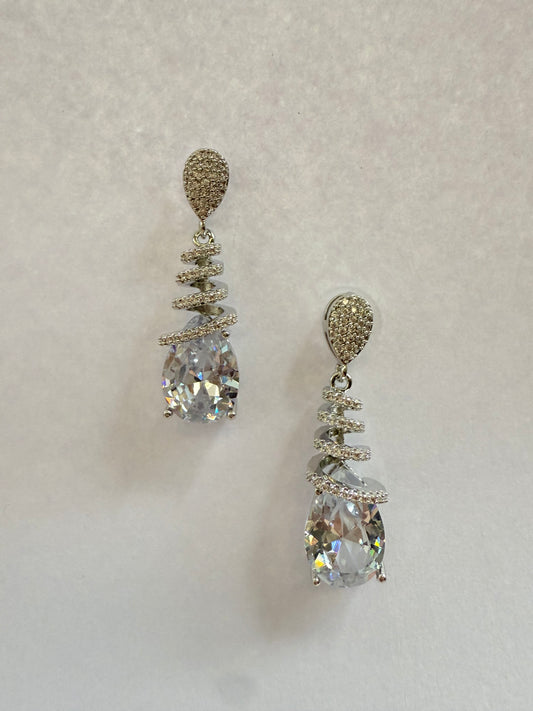Twilight Spiral Drop Earrings
