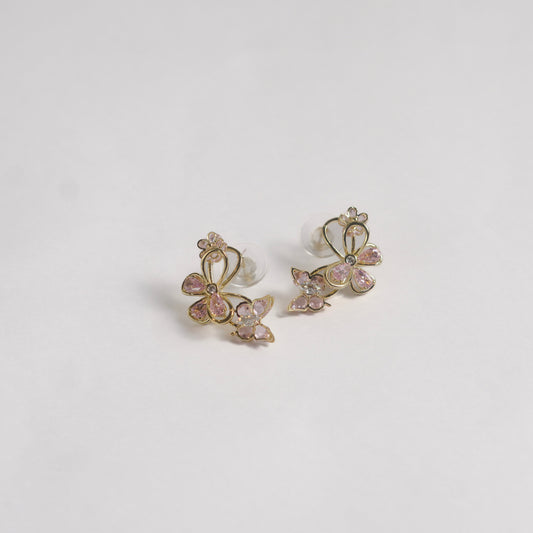 Crystal Butterfly Earrings