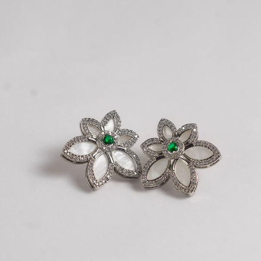 Emerald Blossom Earrings
