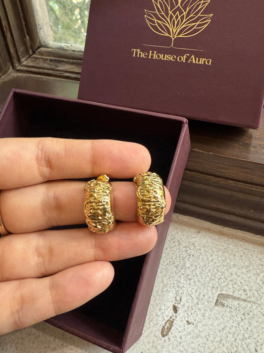 Molten Texture Hoops