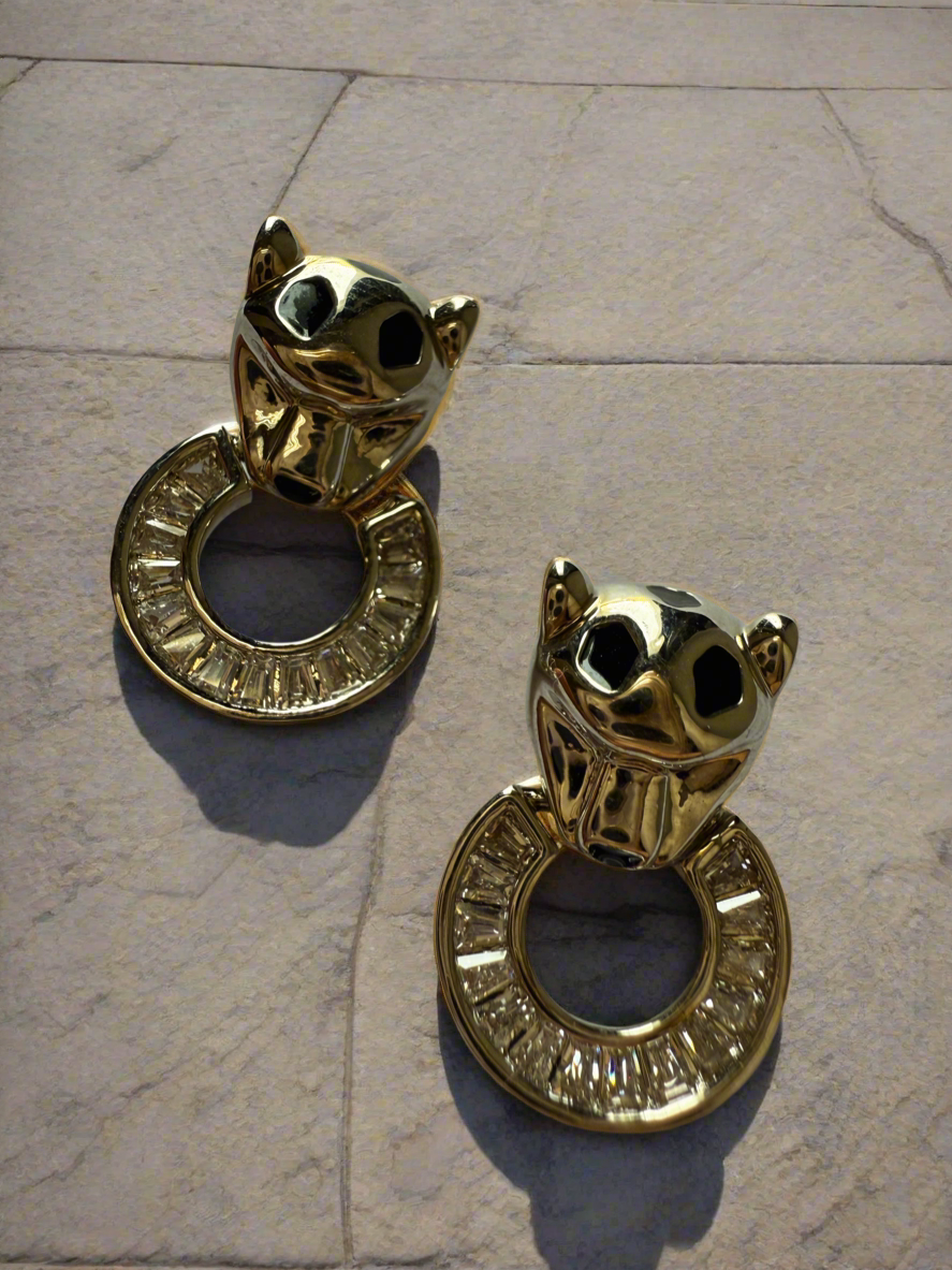 Panther Ring Earrings