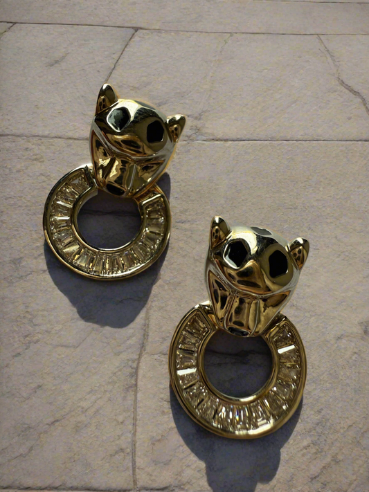 Panther Ring Earrings