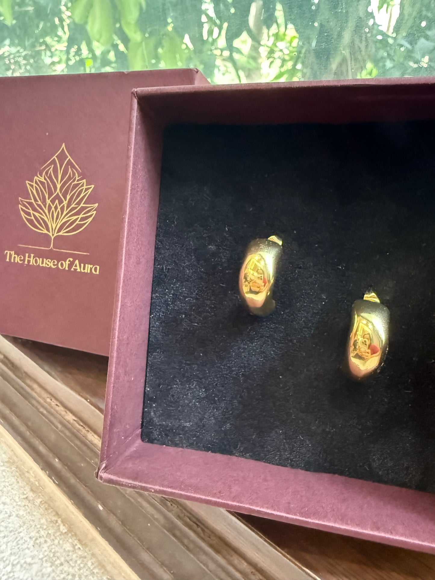 Bold Nugget Hoop Earrings