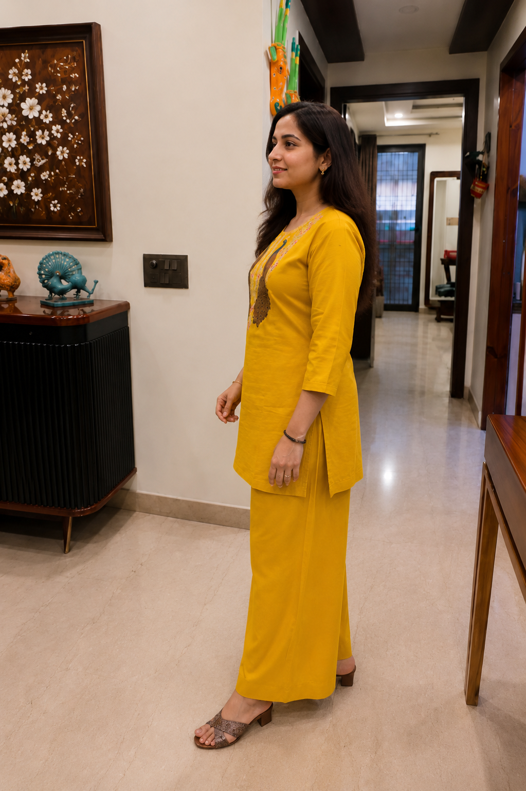 Mustard Peacock Co-ord