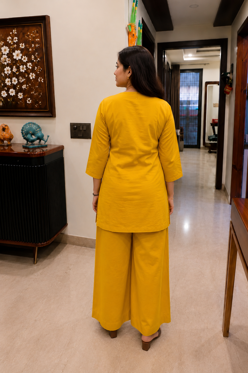 Mustard Peacock Co-ord