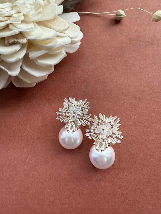 Zirconia Snowflakes Earrings
