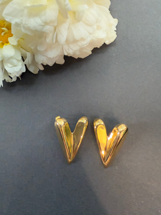 Floral Heart Earrings