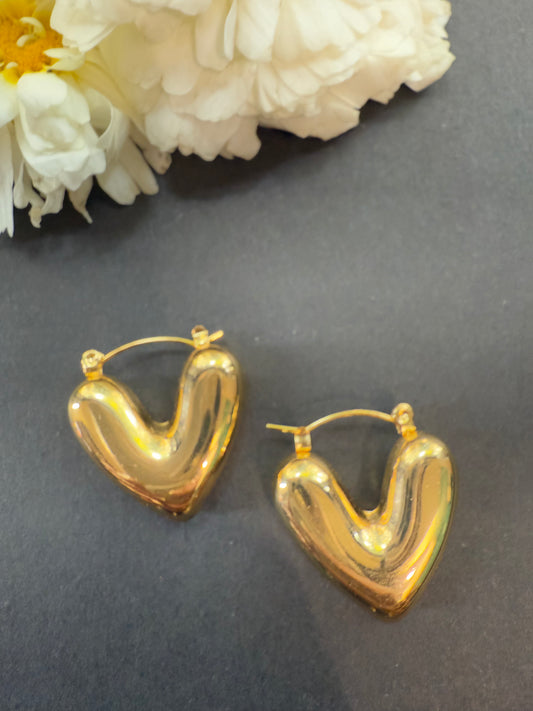 Heart Loop Earrings