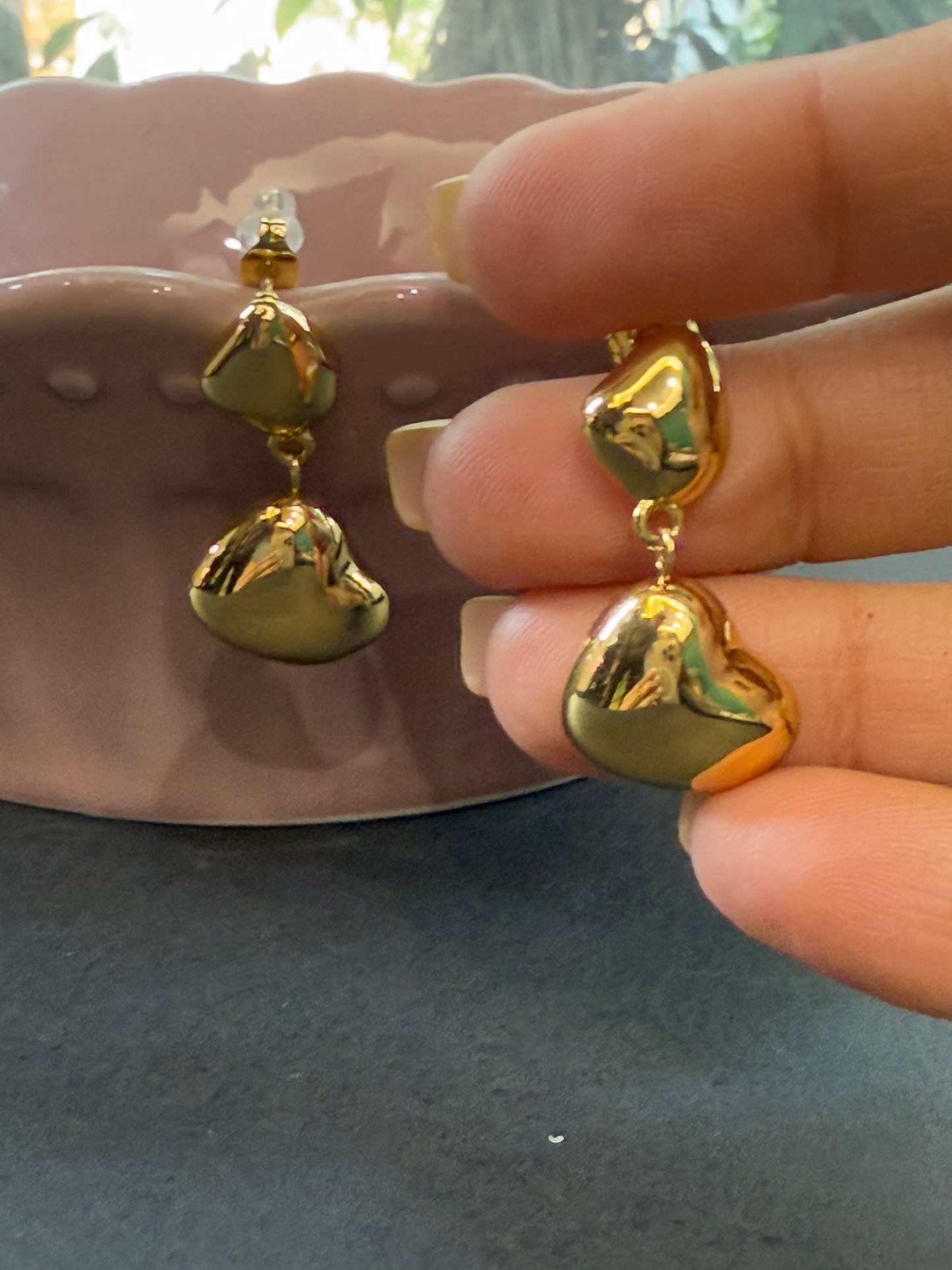 Double Heart Earrings