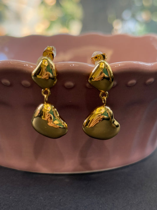 Double Heart Earrings