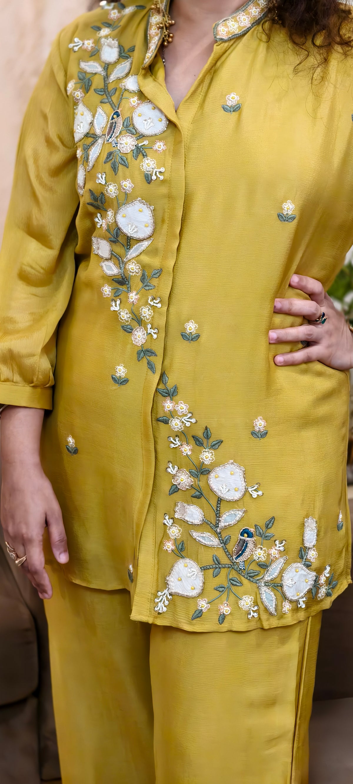 Meher Mustard Co-ord Set