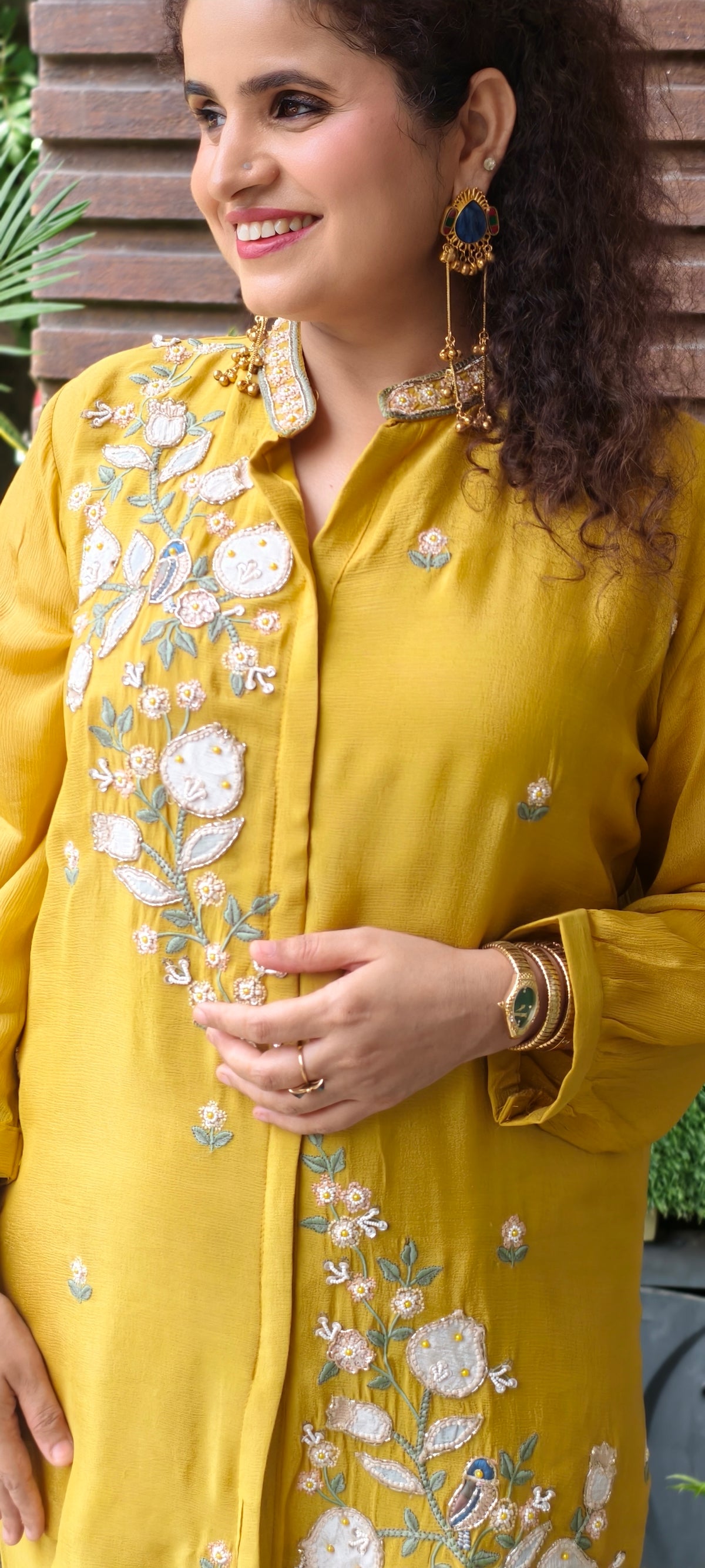 Meher Mustard Co-ord Set