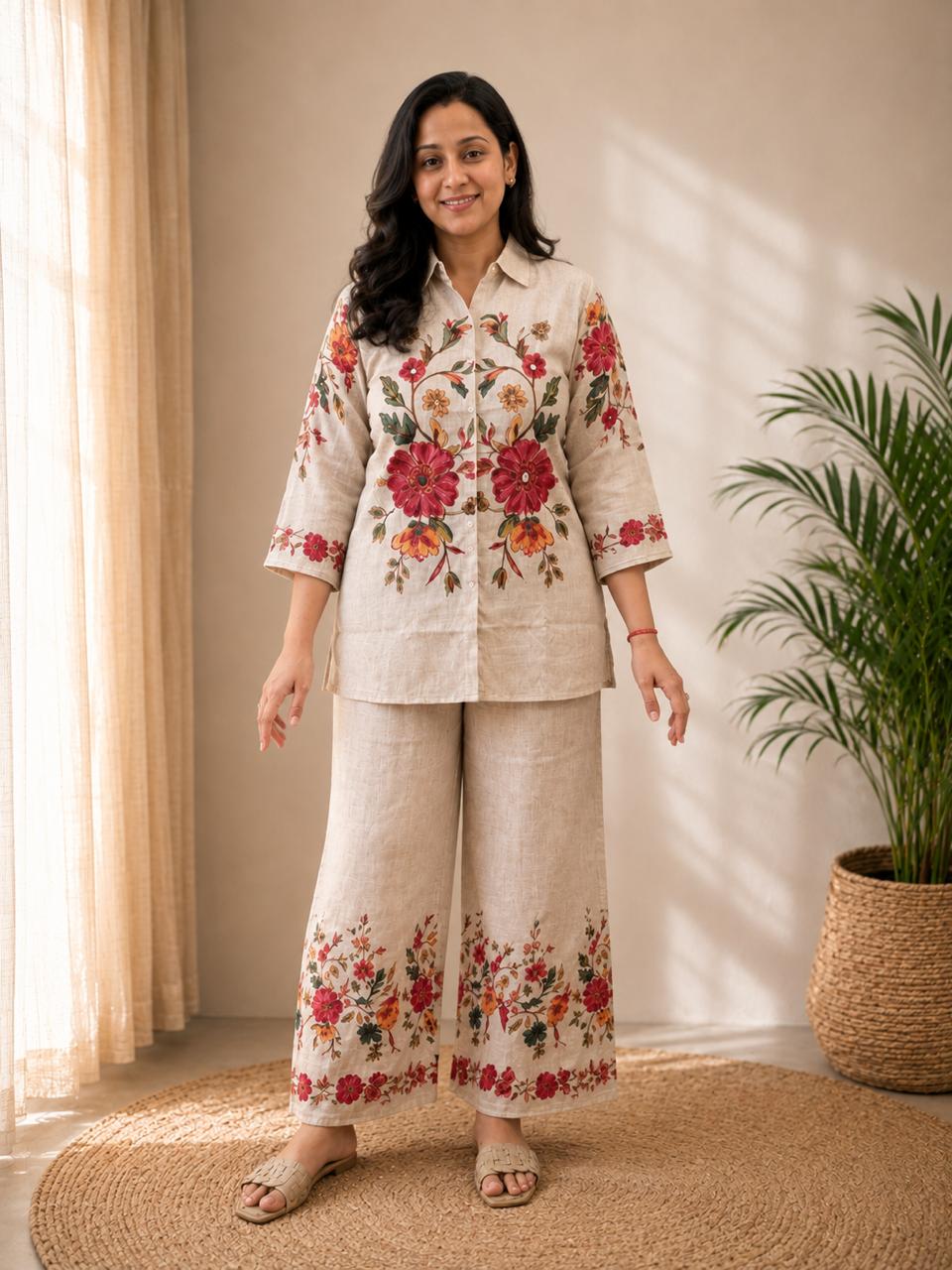Ivory Floral Co-ord
