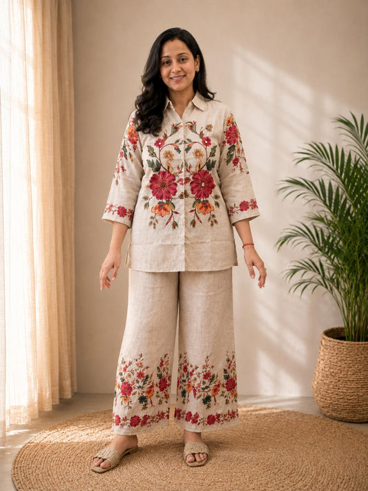 Ivory Floral Co-ord