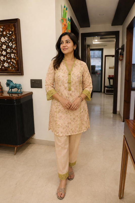 Pastel Bloom Kurta Set