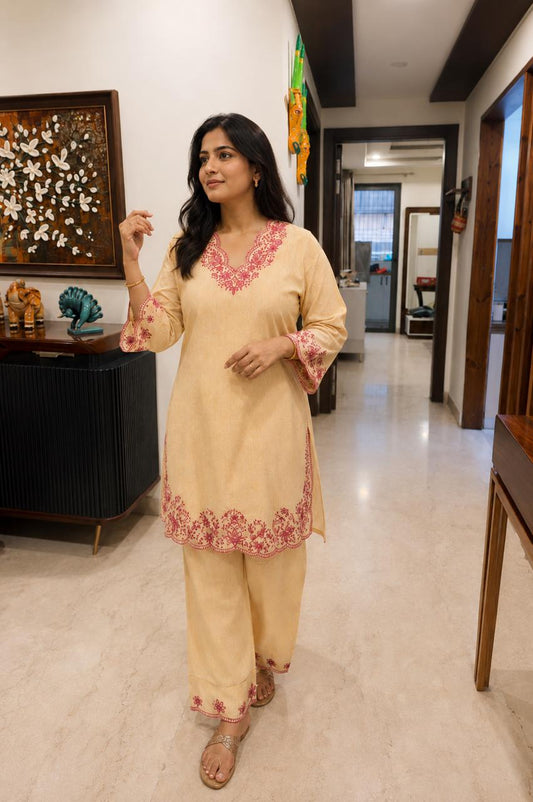 Sand Rose Kurta Set