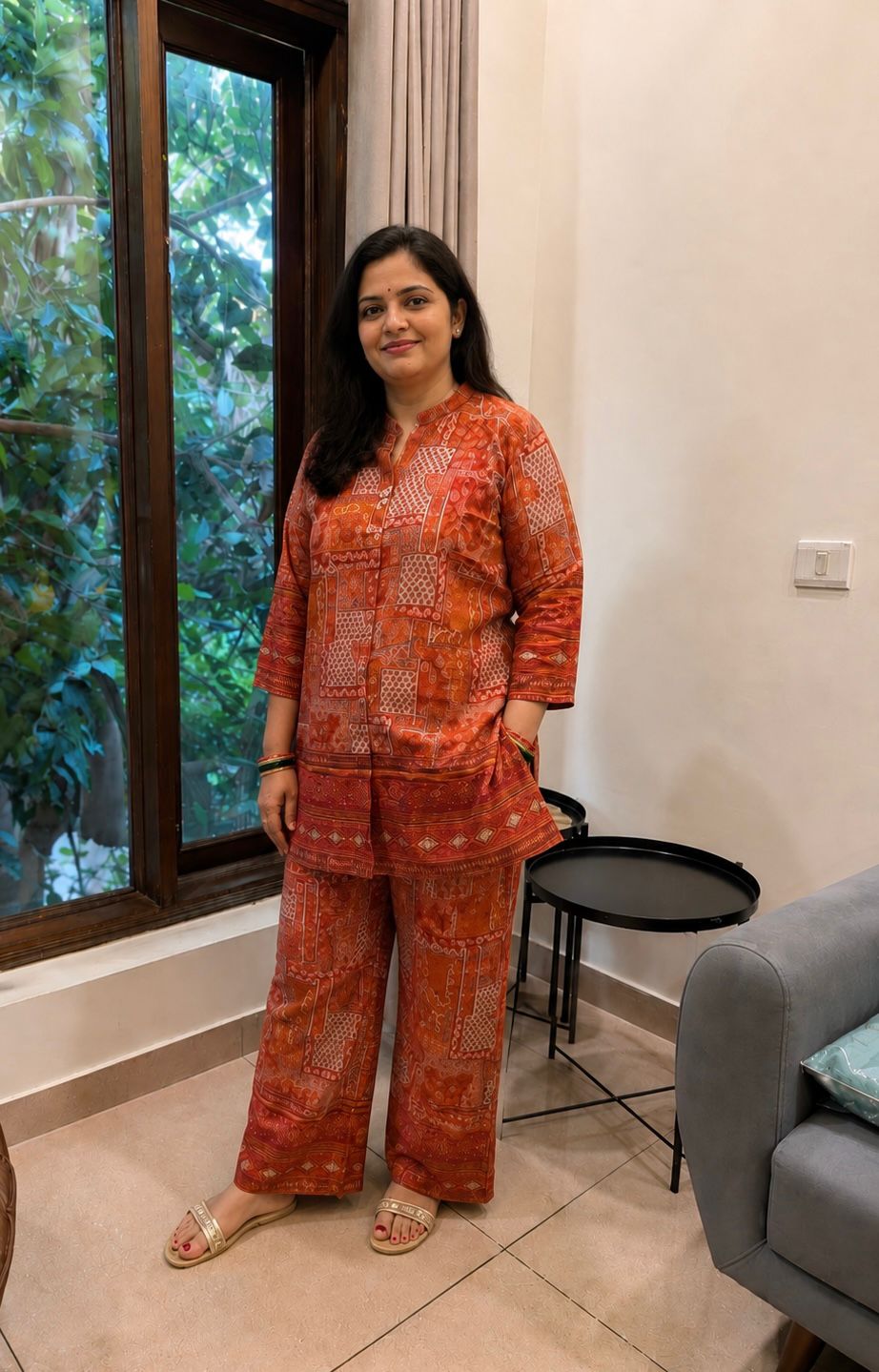 Rust Riwaayat Co-ord Set