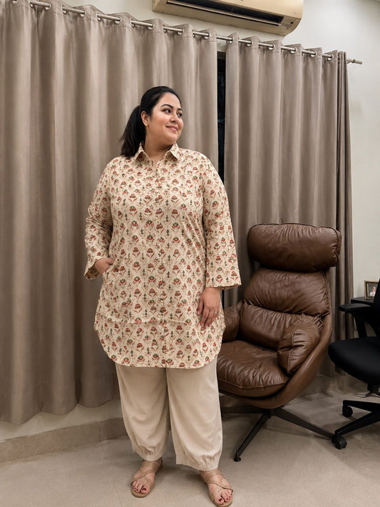 Gulnaar Ivory Co-ord Set