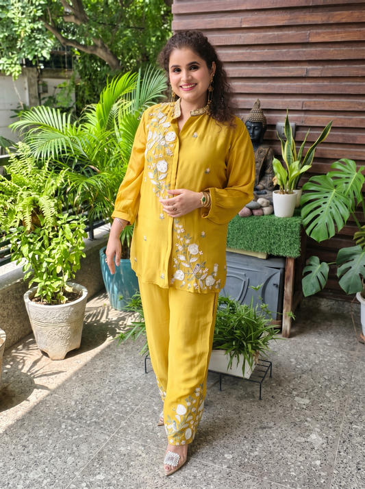 Meher Mustard Co-ord Set